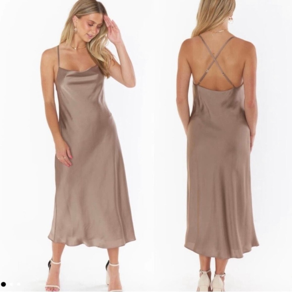 Show me your mumu Verona Cowl Dress ~ Dune Luxe